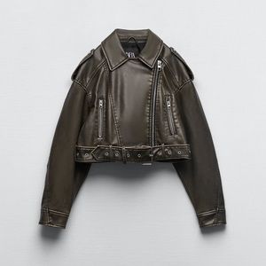 Viral Zara leather jacket